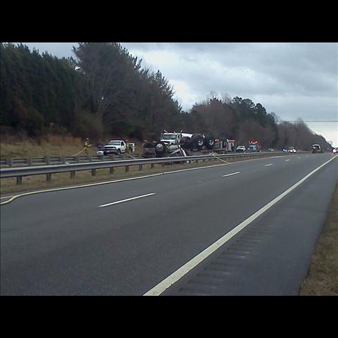 Tanker Crash Closes US 421 SB/NB In Forsyth Co. | wfmynews2.com