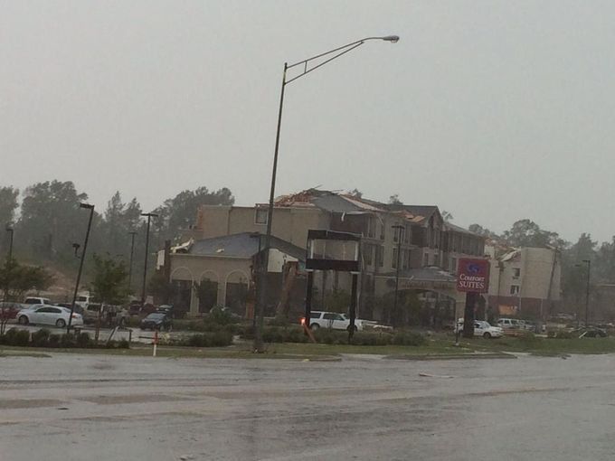 Tornado Leaves Path of Destruction in Tupelo, MS