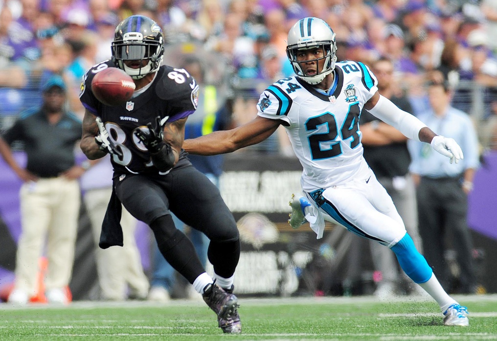 Steve Smith leads the way as Baltimore Ravens rout Carolina Panthers 38-10