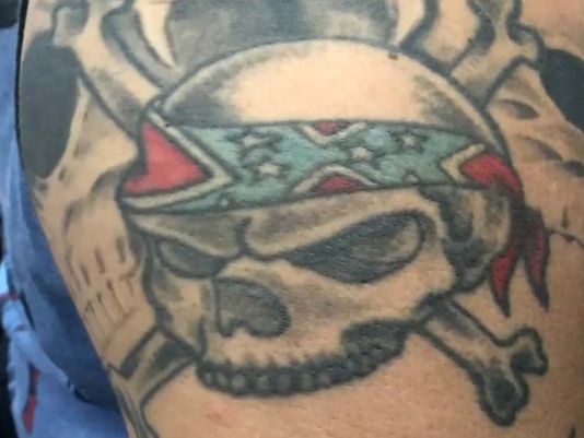Man Inspired To Cover His Confederate Flag Tattoo