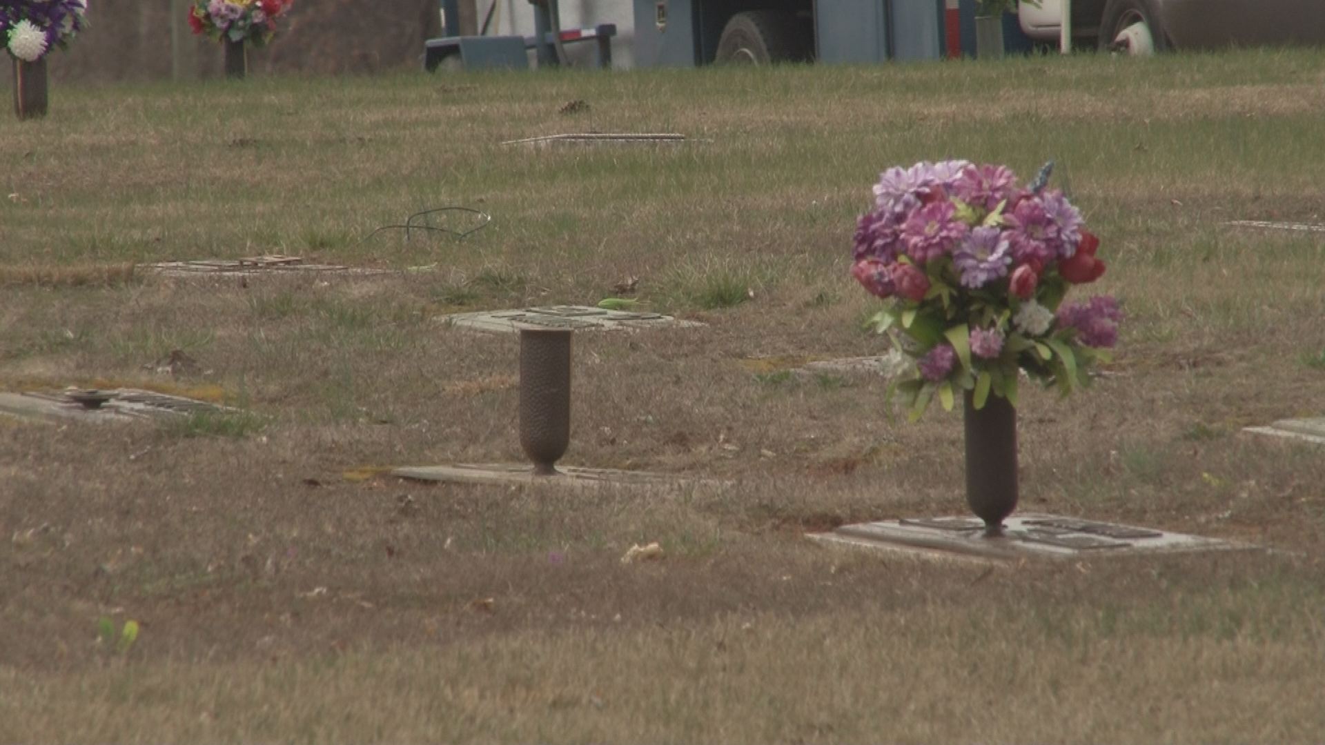 Thieves Steal Flowers, Vases From Grave Sites