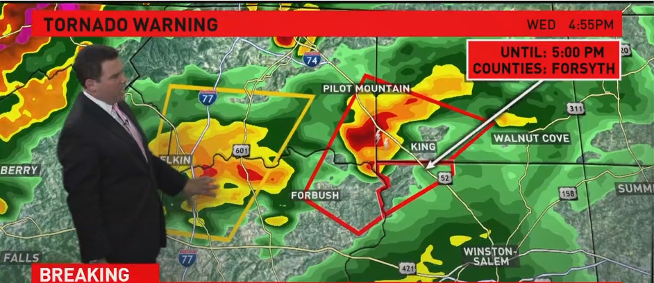Timeline As Storms Move Into The Piedmont Triad | wfmynews2.com