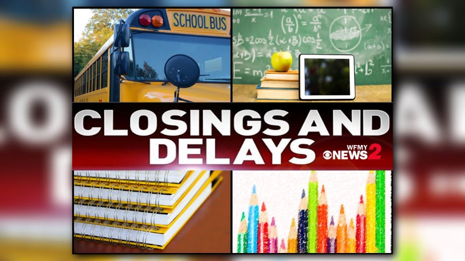 School Delays, Closings For Wednesday Due To Weather